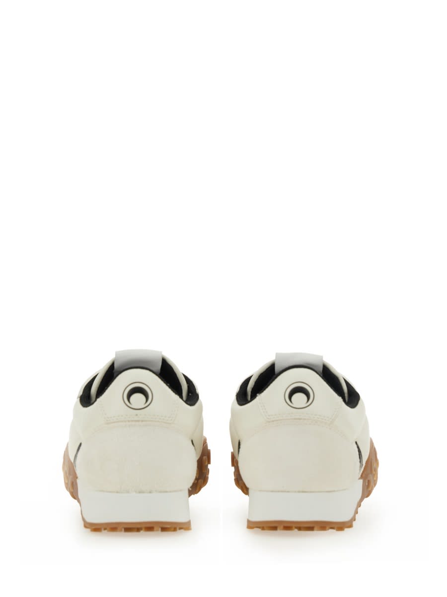 Marine Serre Crescent Moon Suede Panel Sneakers