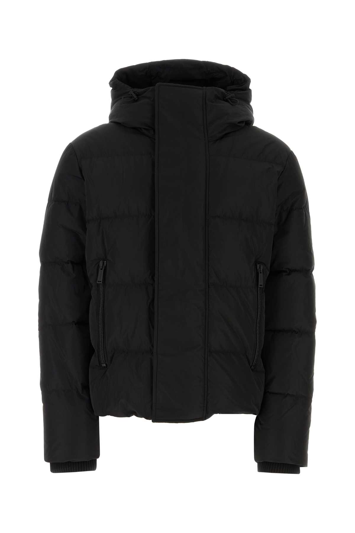 Shop Dsquared2 Black Polyester Down Jacket In 900