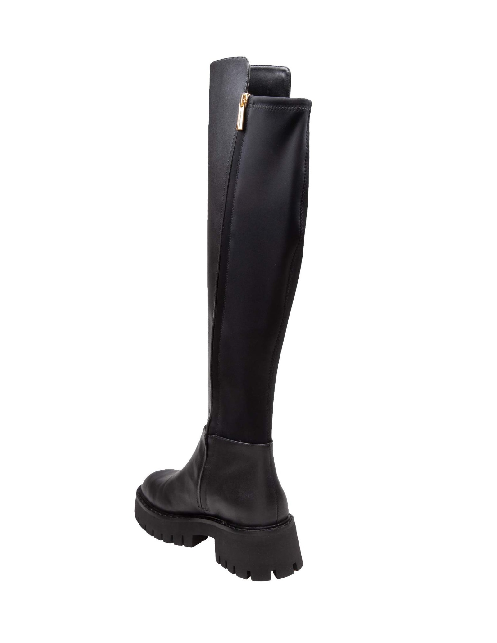 MICHAEL MICHAEL KORS ASHER LEATHER BOOT BLACK COLOR 