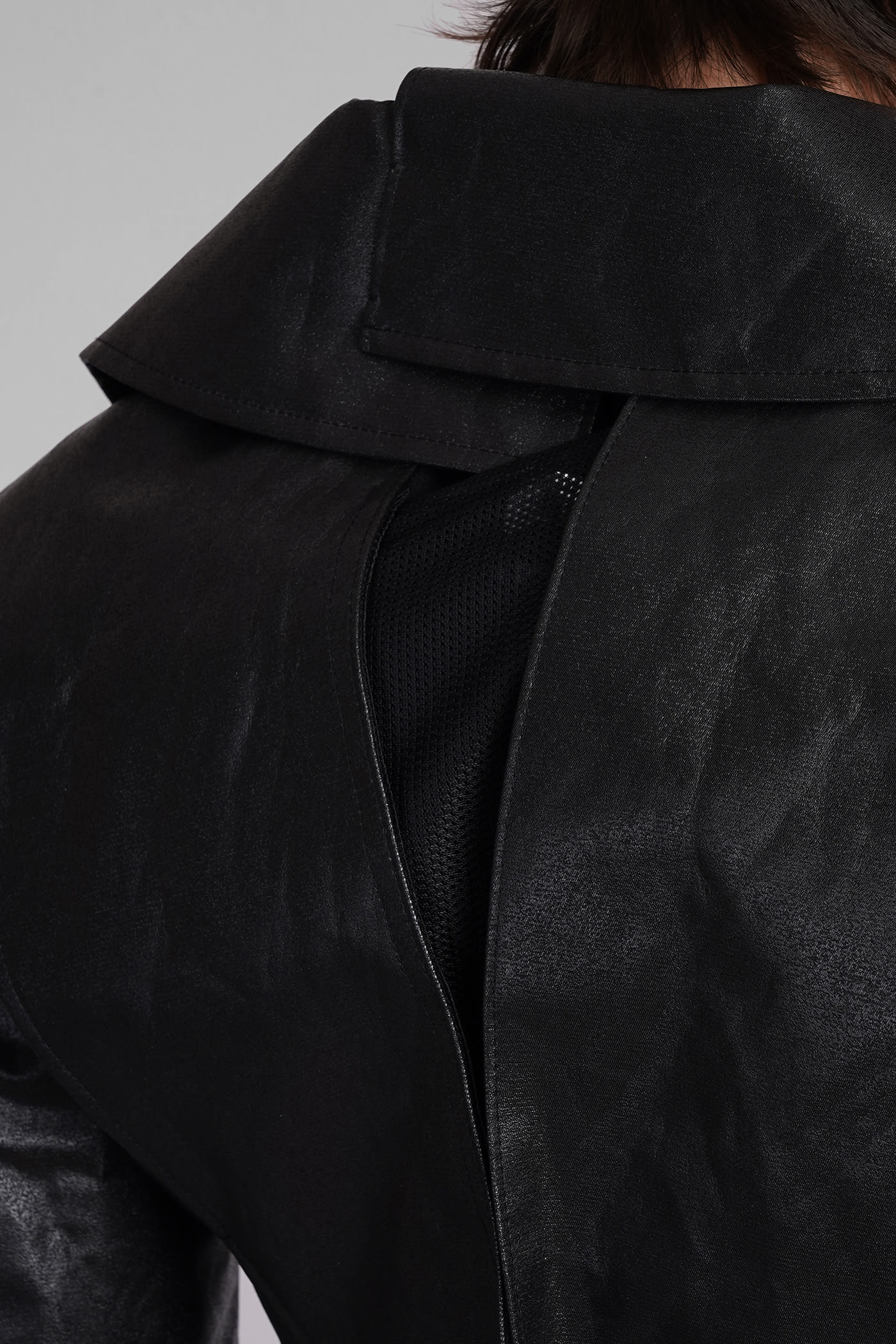 Shop Junya Watanabe Biker Jacket In Black Polyester