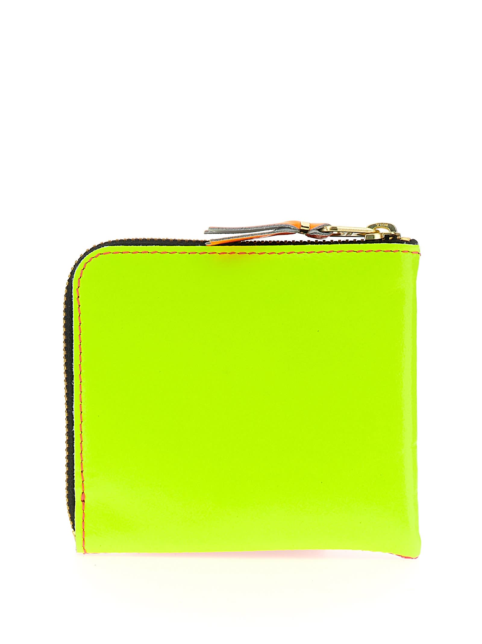 Comme Des Garçons Super Fluo Wallet In Red