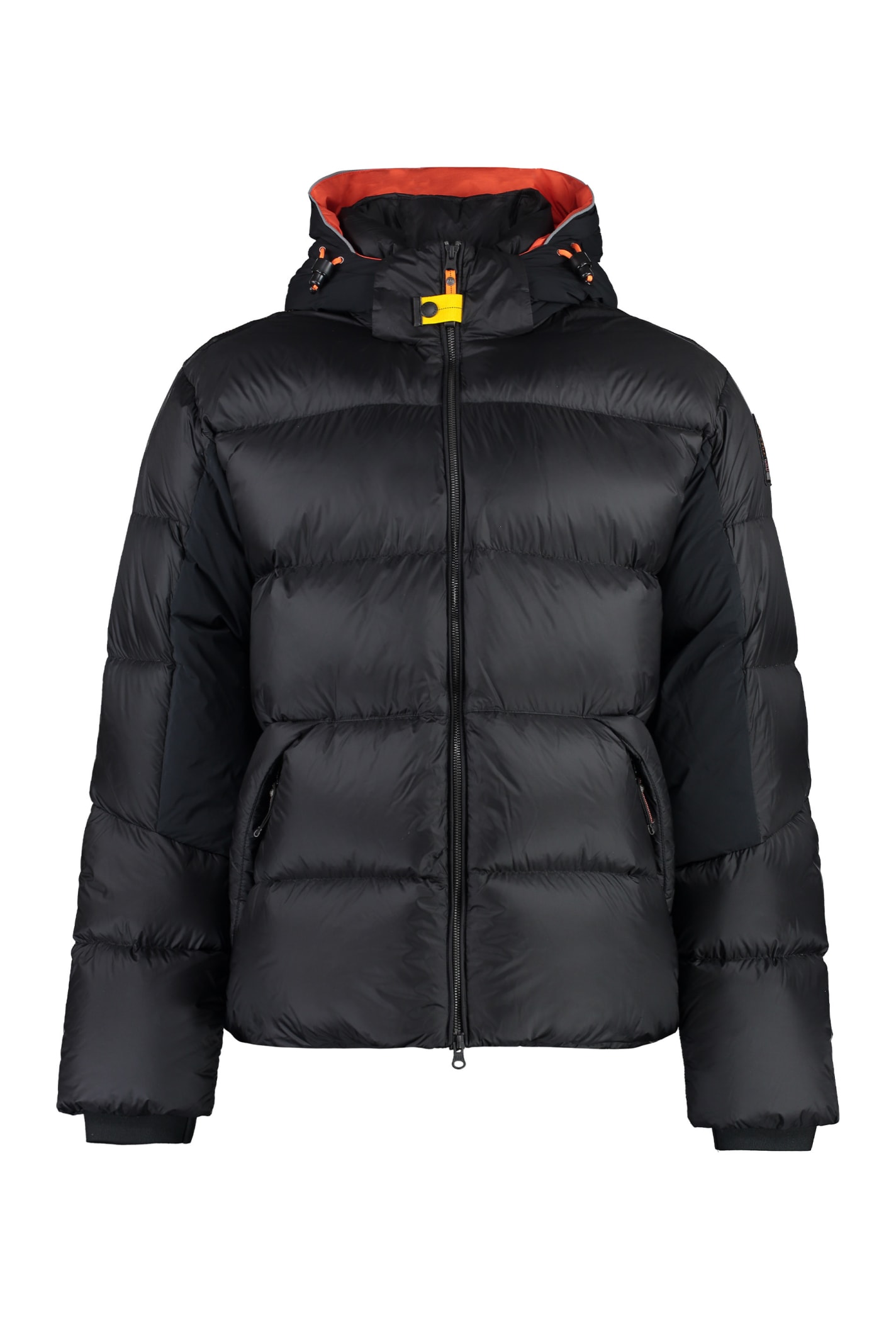 Shop Parajumpers Lexert Hooded Nylon Down Jacket In Black