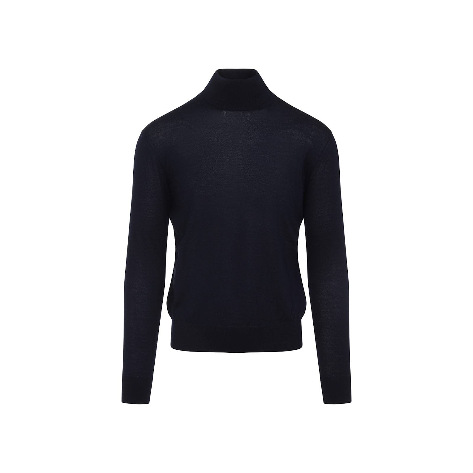 Saint Laurent Wool And Cashmere Turtleneck Pullover In Blue