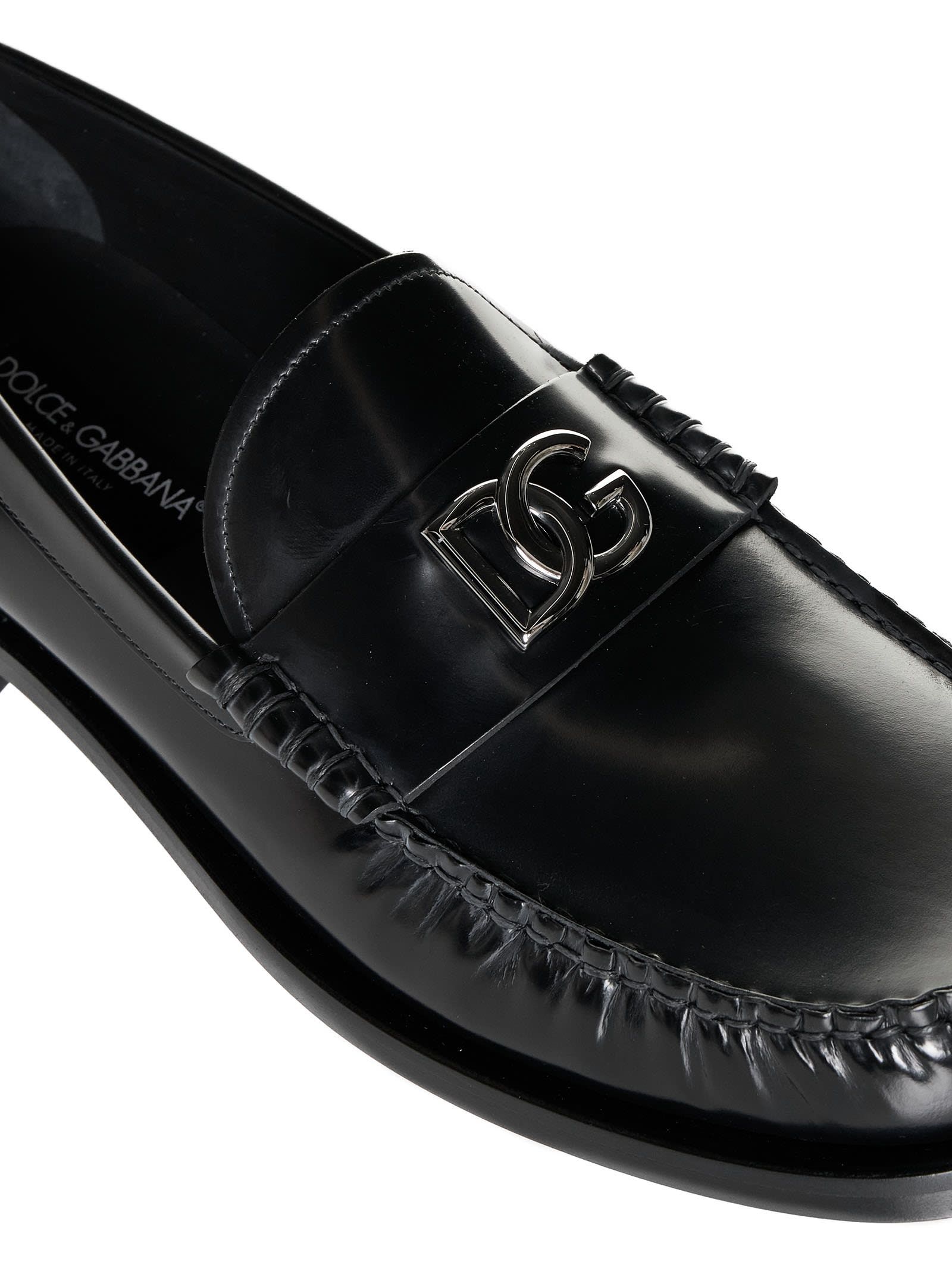 Shop Dolce & Gabbana Loafers In Black