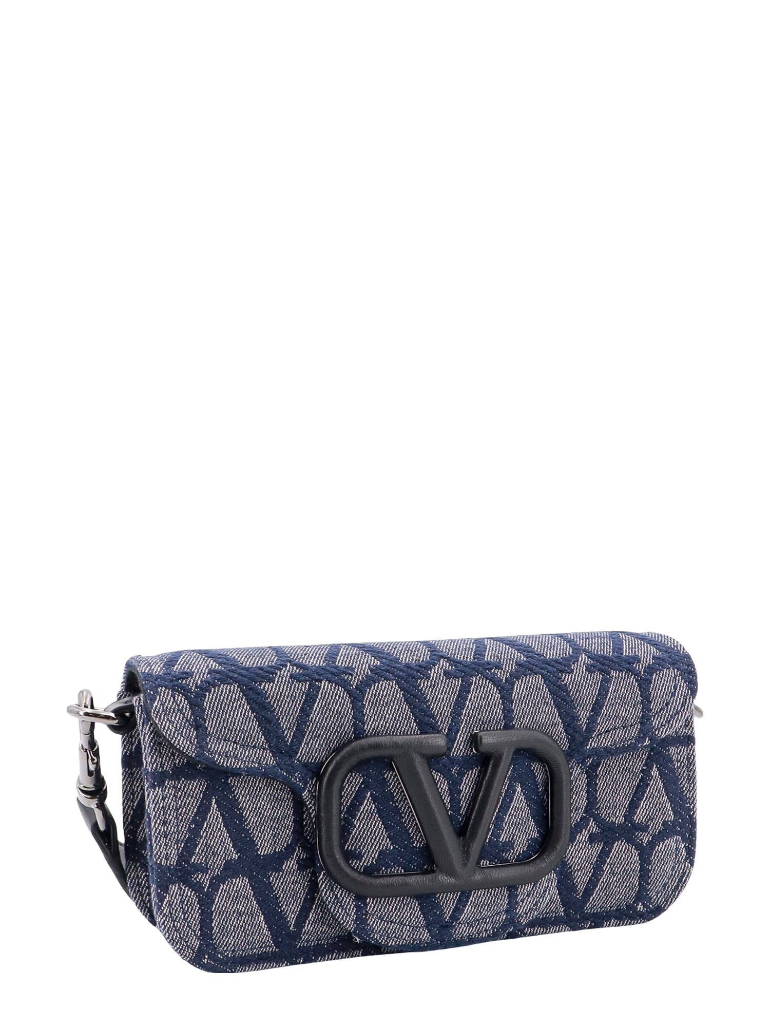 Shop Valentino Locò Shoulder Bag In Blue