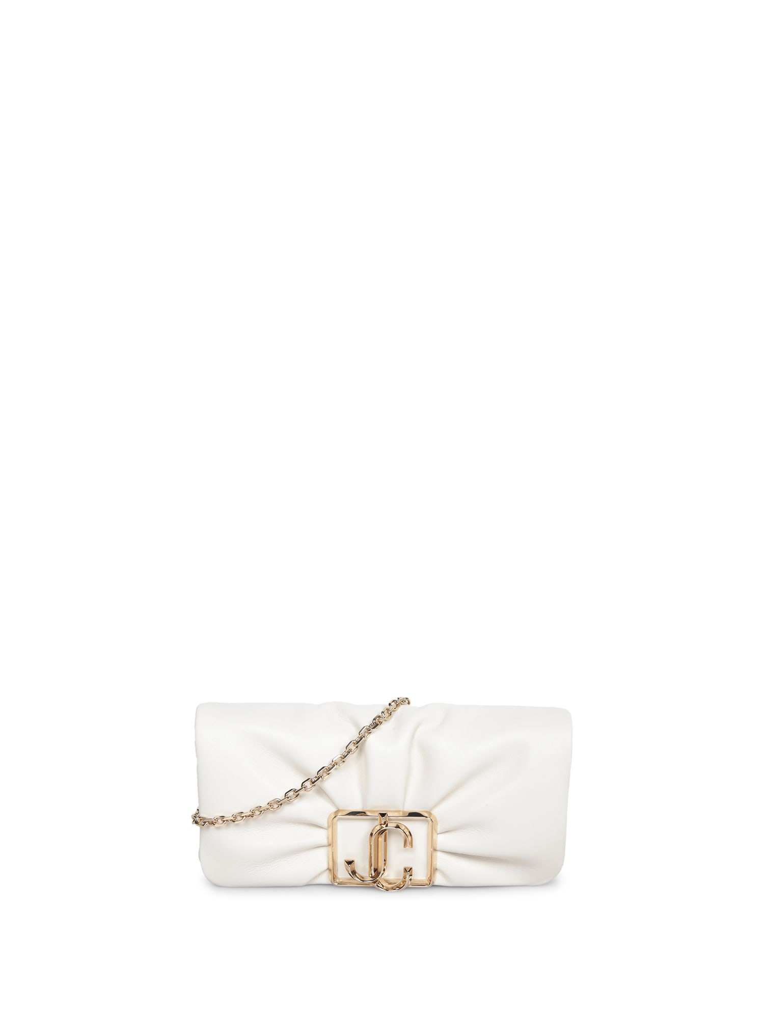 Jimmy Choo Edie Wallet Ivory Bag In White
