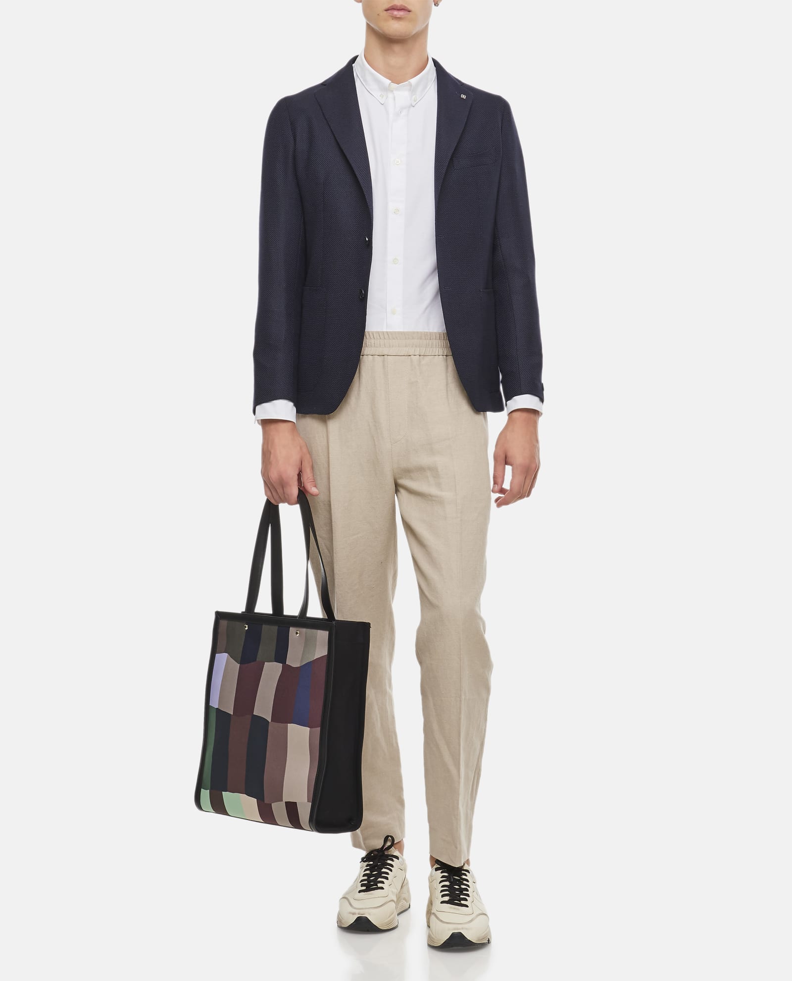 Tagliatore Monte Carlo Tailored Jacket With Structured Fit In Blue