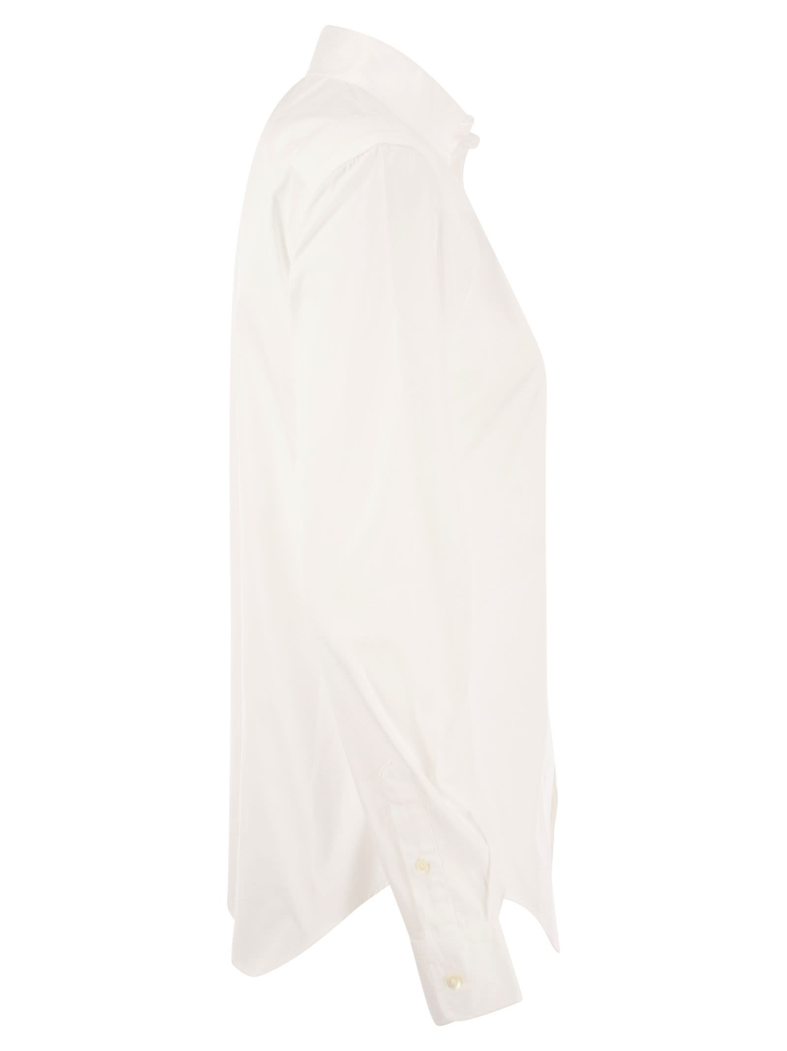 Polo Ralph Lauren Relaxed-fit Shirt With Contrasting Pony In White