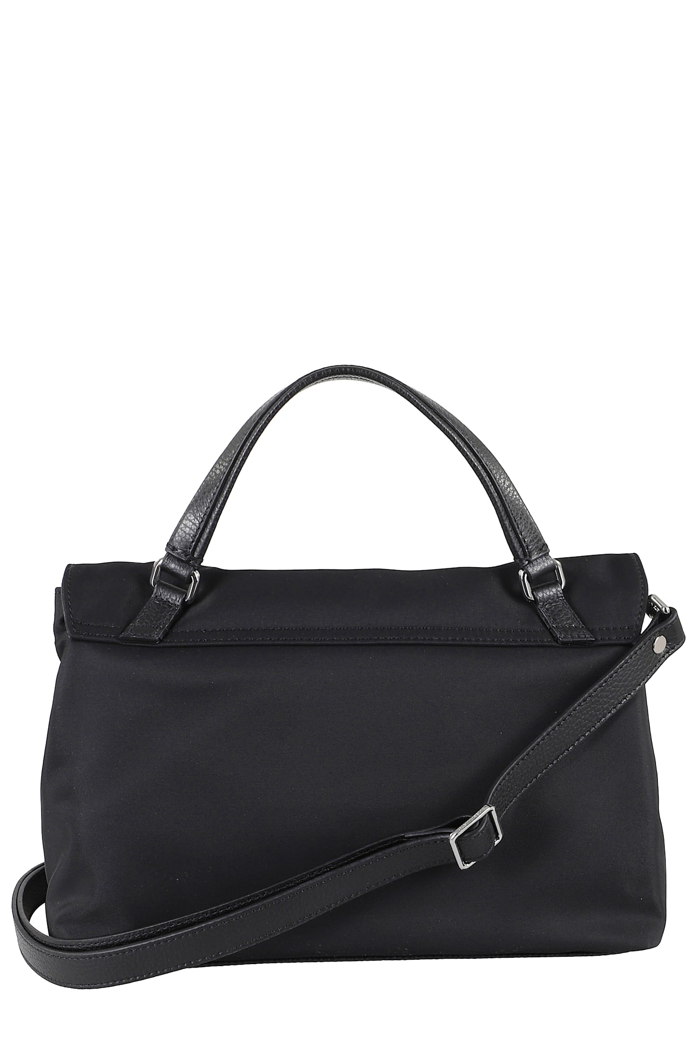 Zanellato Postina Studded Top Handle Bag In Black Nero