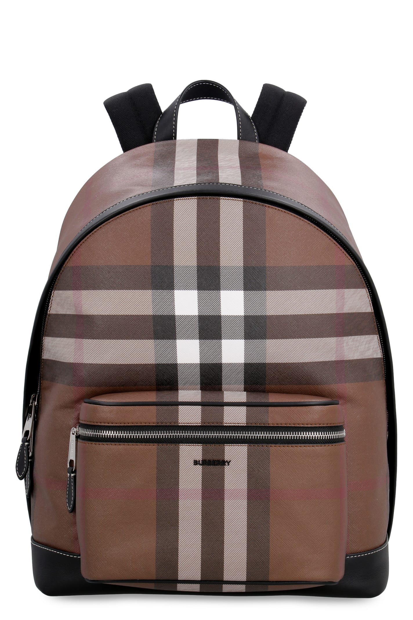 Burberry Checked E-canvas Backpack