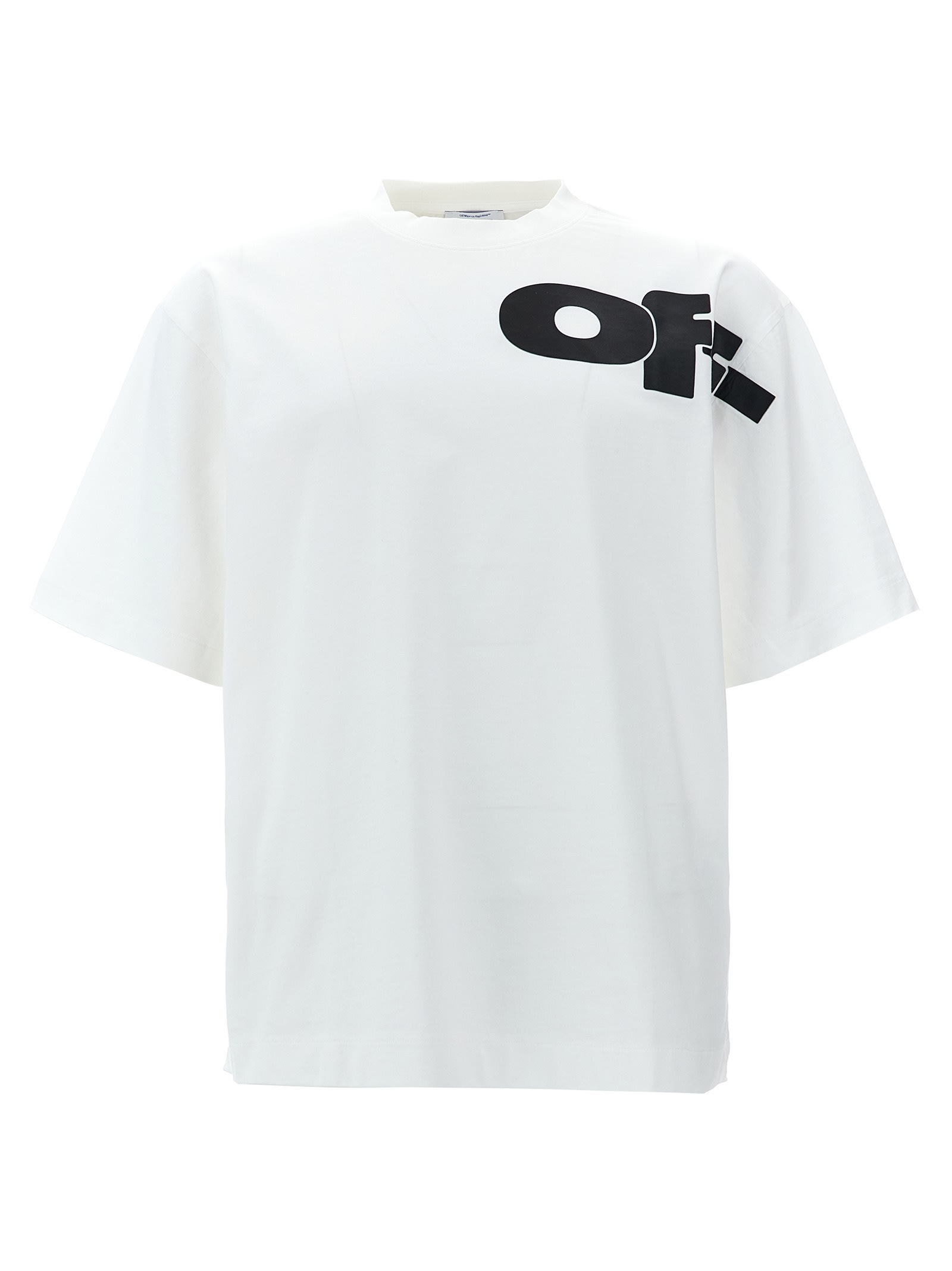 Off-white Shared Logo Skate T-shirt In White