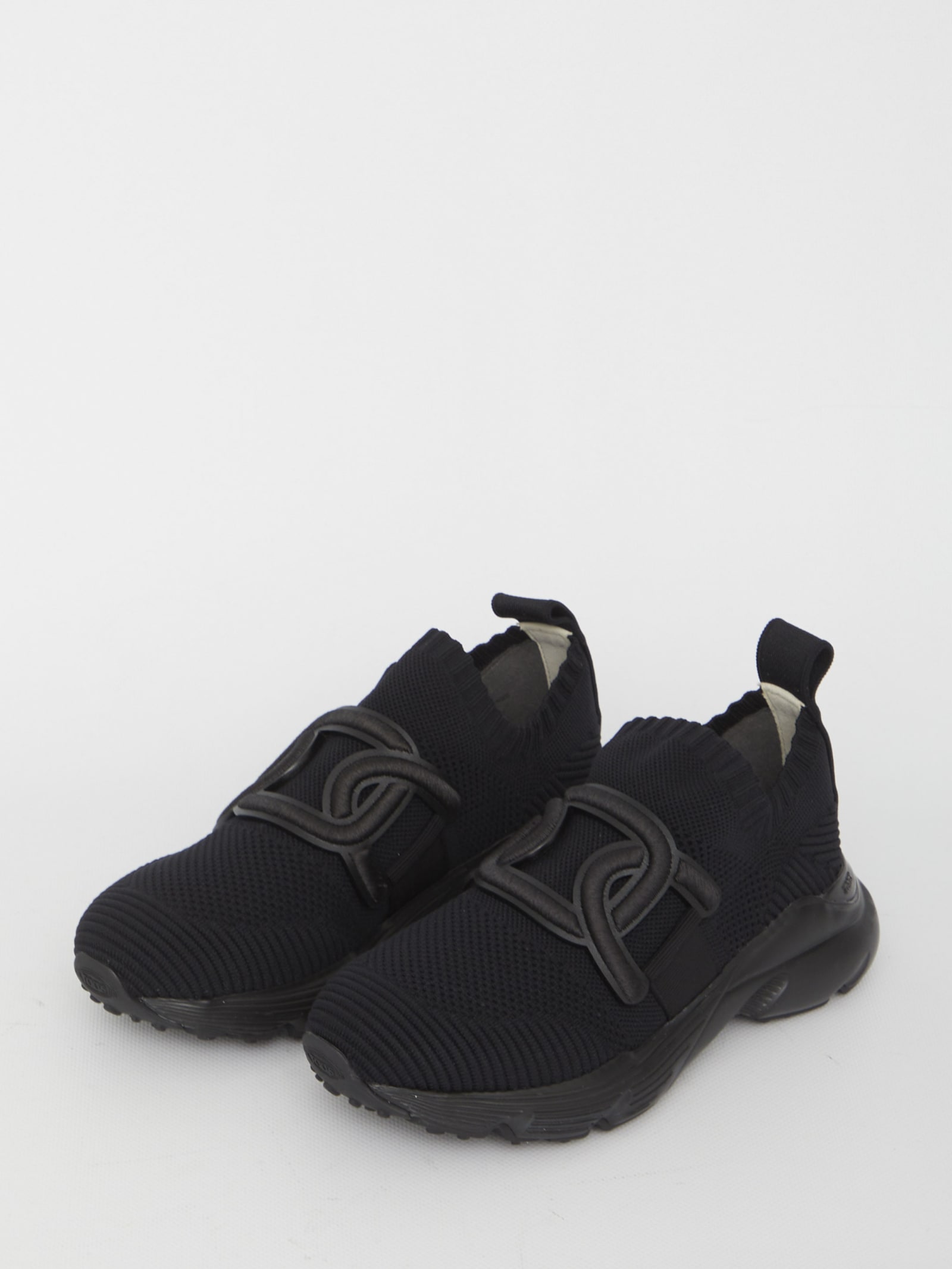 Tod's Kate Sneakers In Technical Fabric In Black