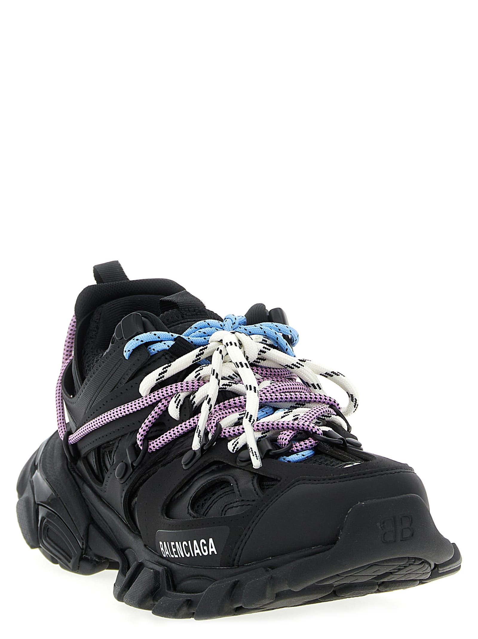 Balenciaga Track Trail Laces Sneakers In Black