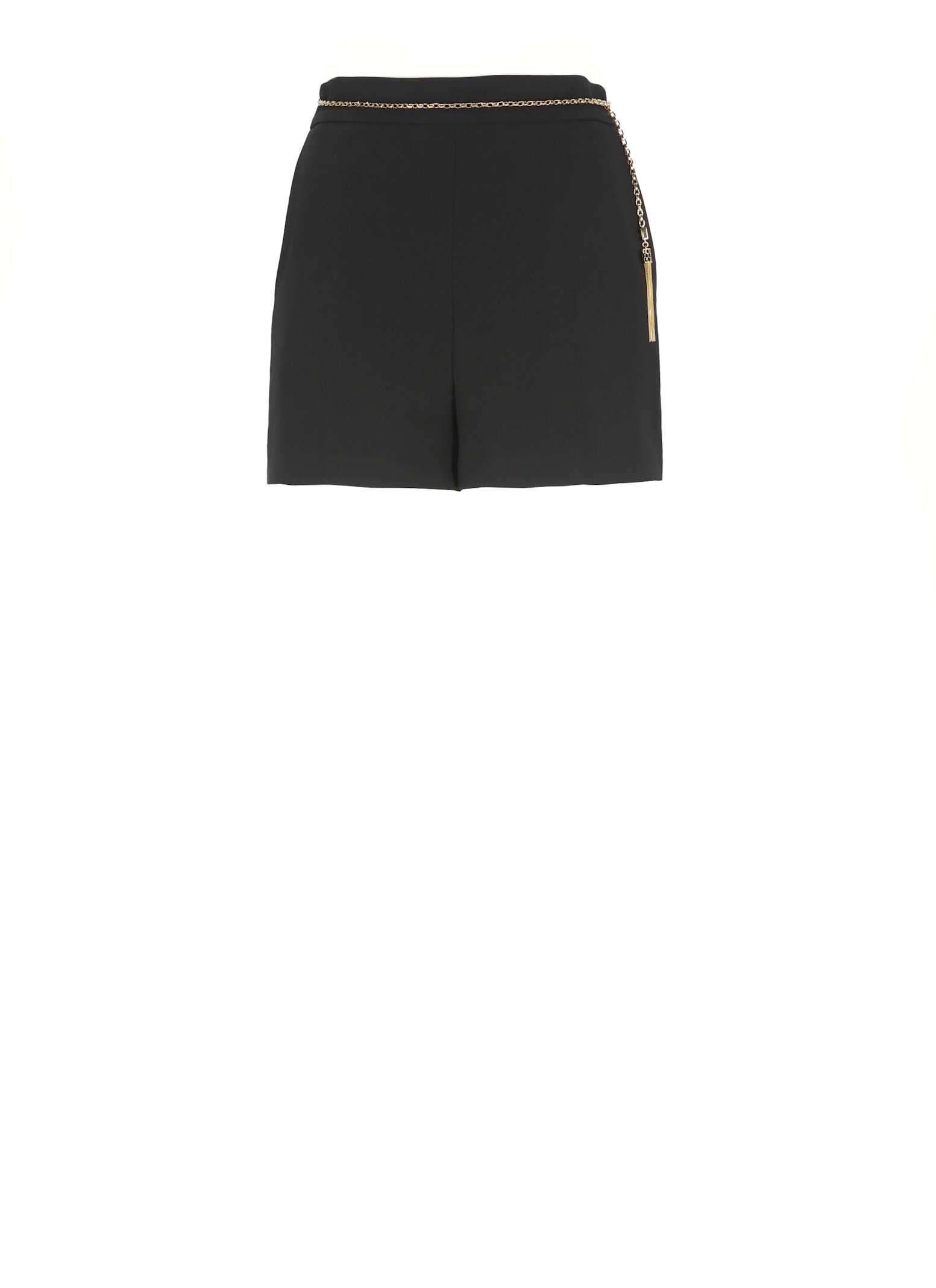 Elisabetta Franchi Crepe Shorts In Black