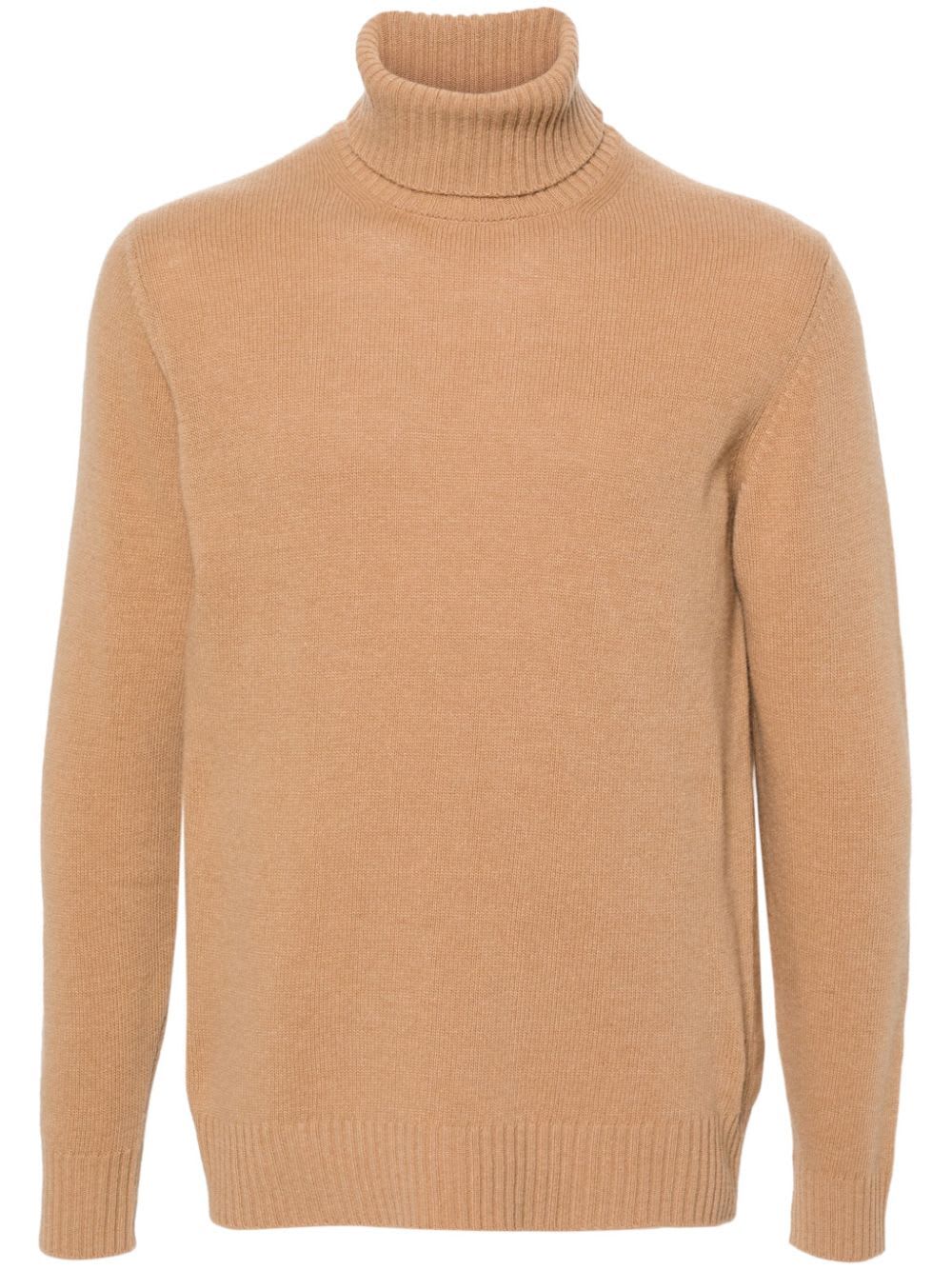 Shop Nuur Long Sleeves Turtle Neck In Camel