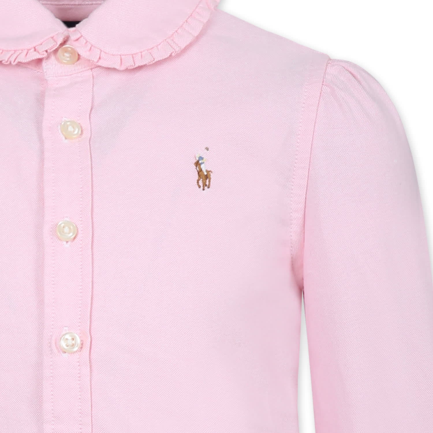 Shop Ralph Lauren Pink Shirt For Girl With Horse