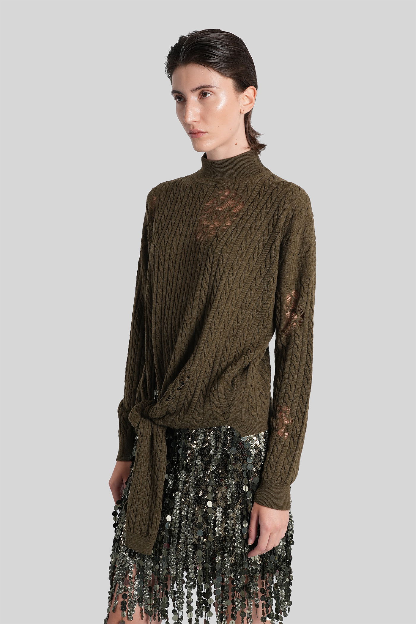 Blumarine Knitwear In Green Polyamide In Green