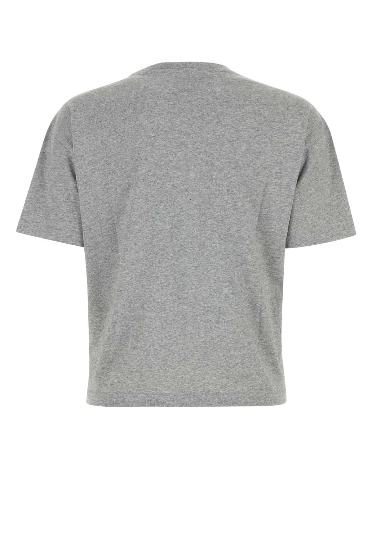 Apc Grey Cotton Ana T-shirt In Grisclairchine