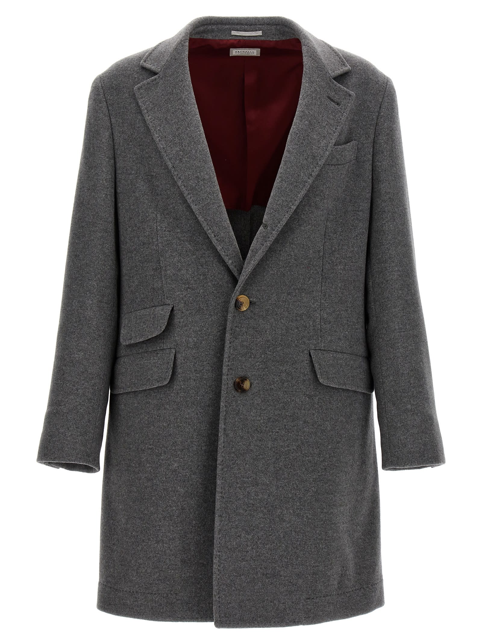 Single-breasted Cashmere Coat