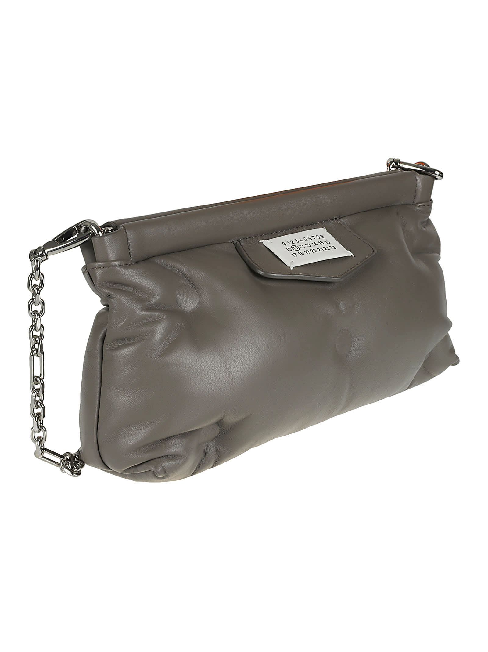 Shop Maison Margiela Chain Strap Shoulder Bag In Grigio