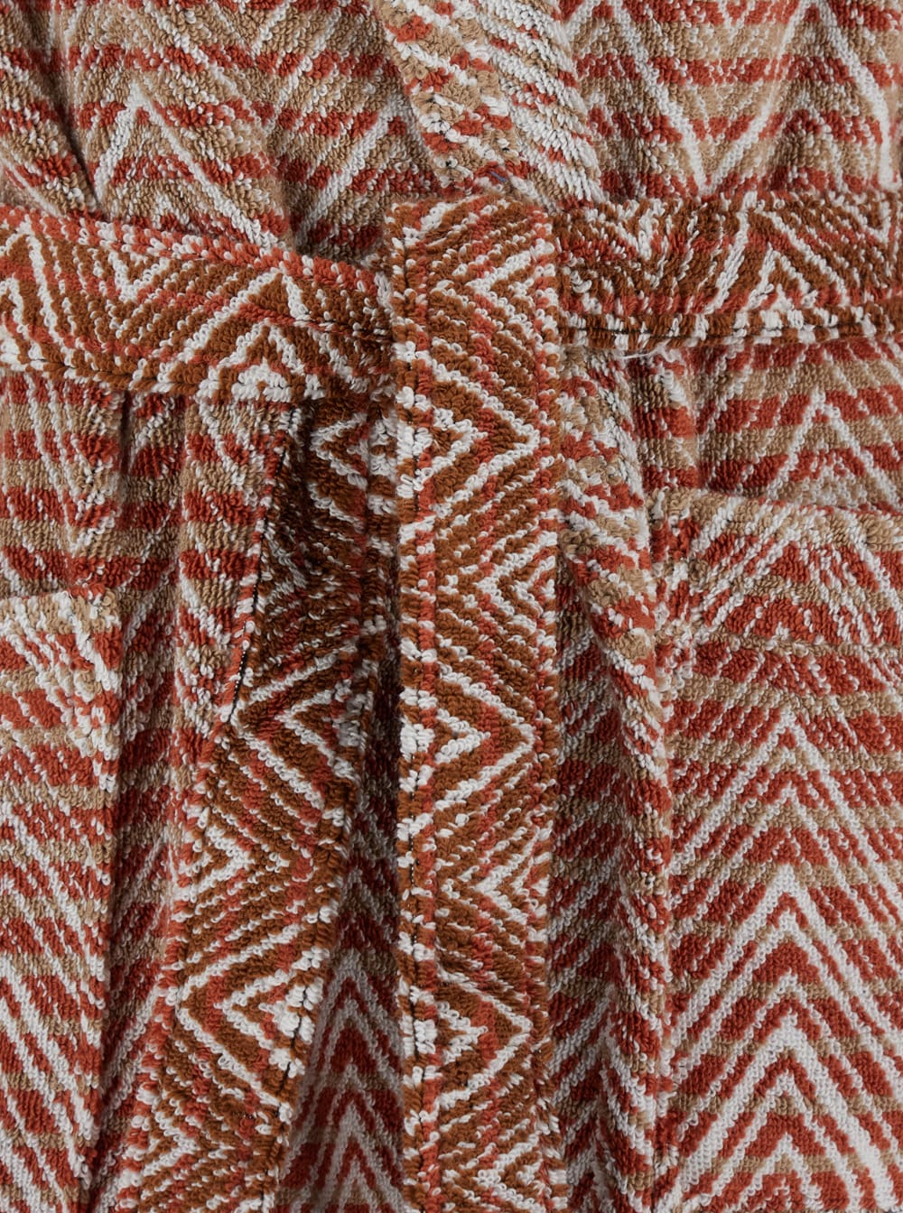 Missoni Stone Bathrobe Hooded In Red
