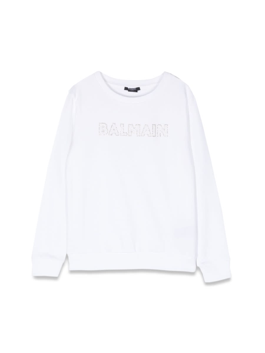 BALMAIN LOGO CREWNECK SWEATSHIRT 
