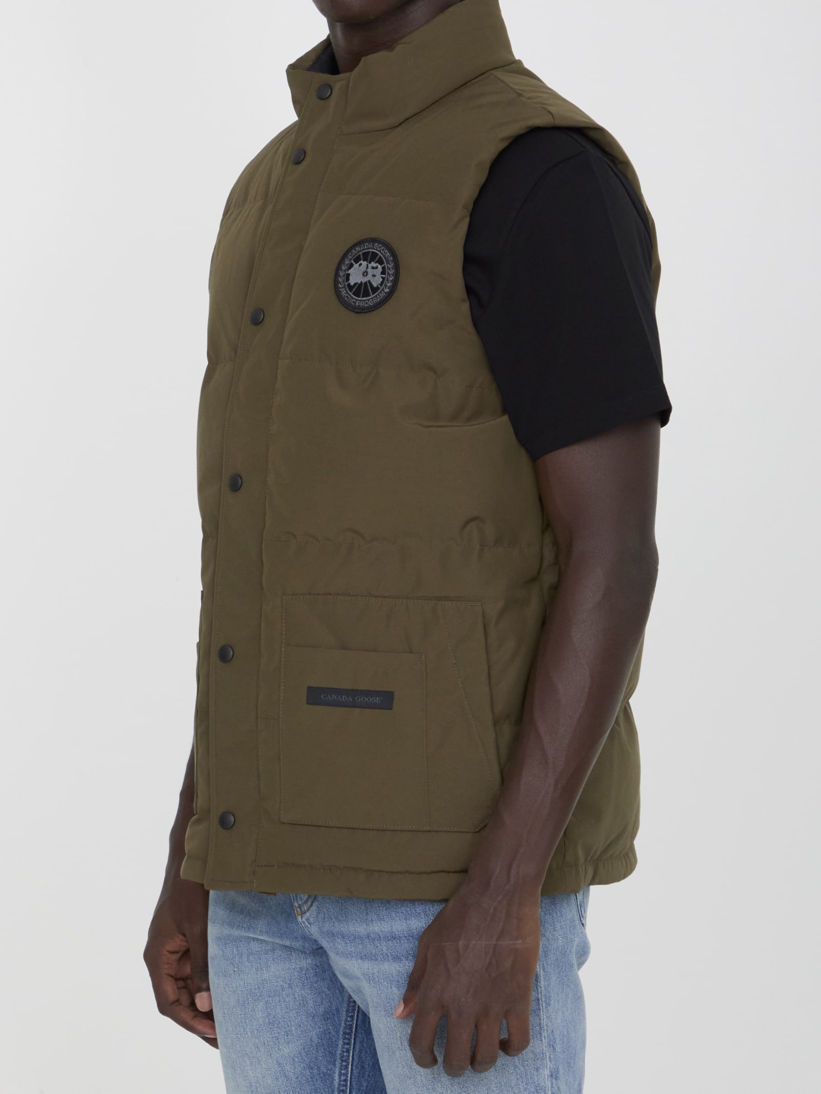 Shop Canada Goose Freestyle Crew Vest In Green