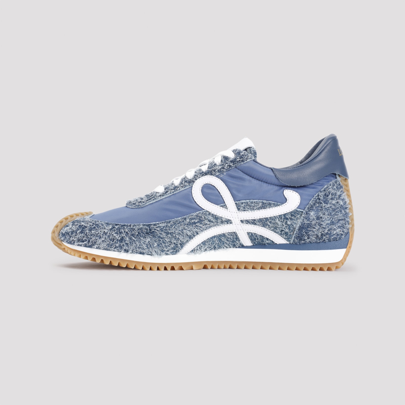 Shop Loewe Flow Runner Sneakers In Raw Denim