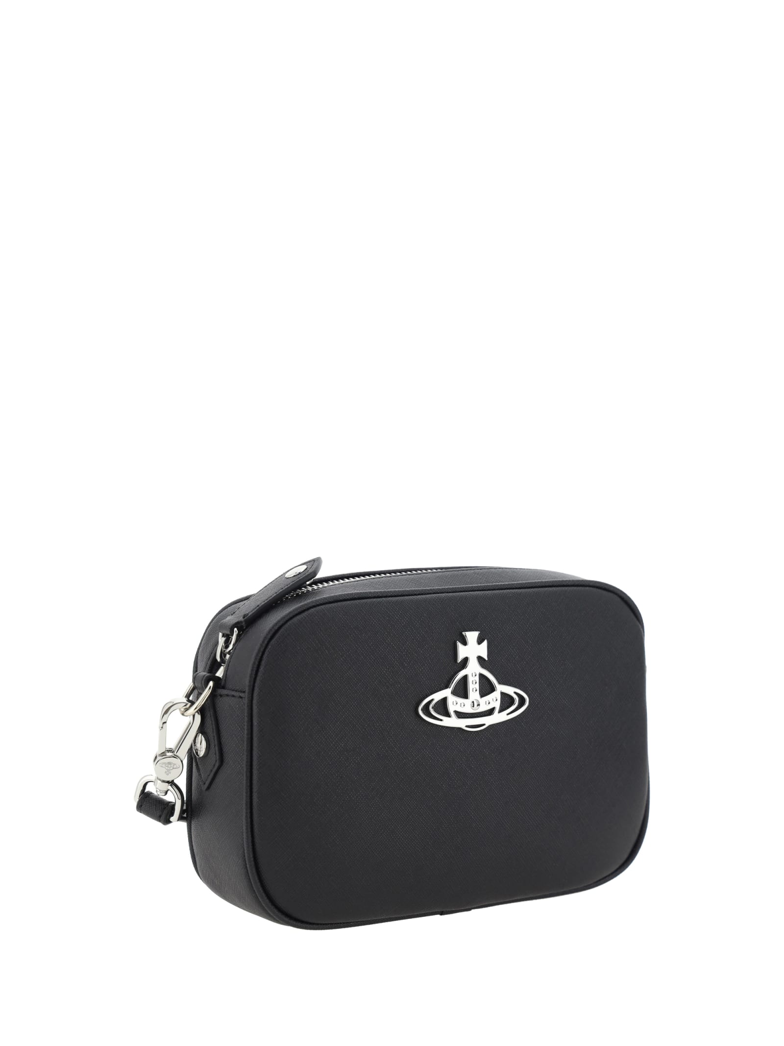 Shop Vivienne Westwood Anna Camera Shoulder Bag In Black