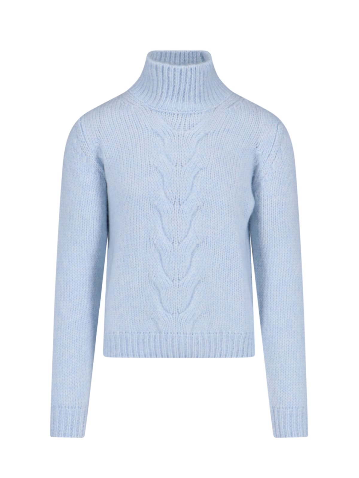 Shop K-way High Neck Sweater In Light Blue