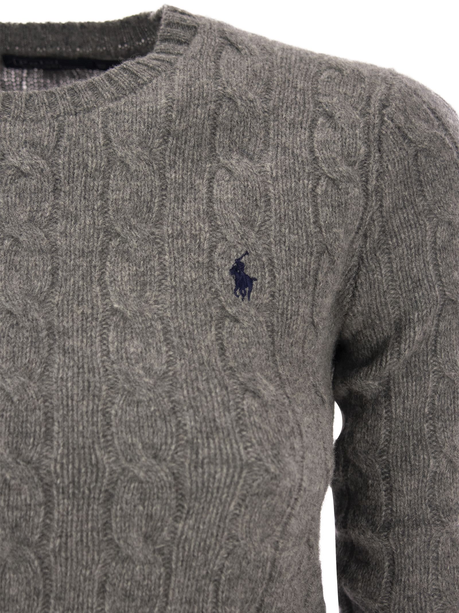 Shop Polo Ralph Lauren Wool And Cashmere Cable-knit Sweater