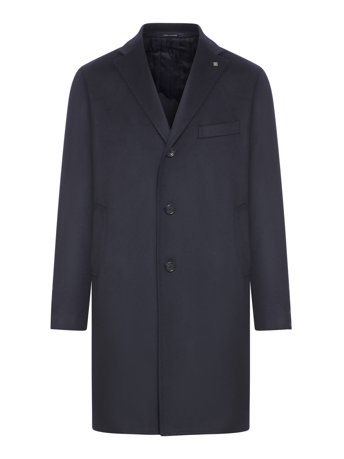 Shop Tagliatore Coat Sfoderato Bruce In Medium Blue