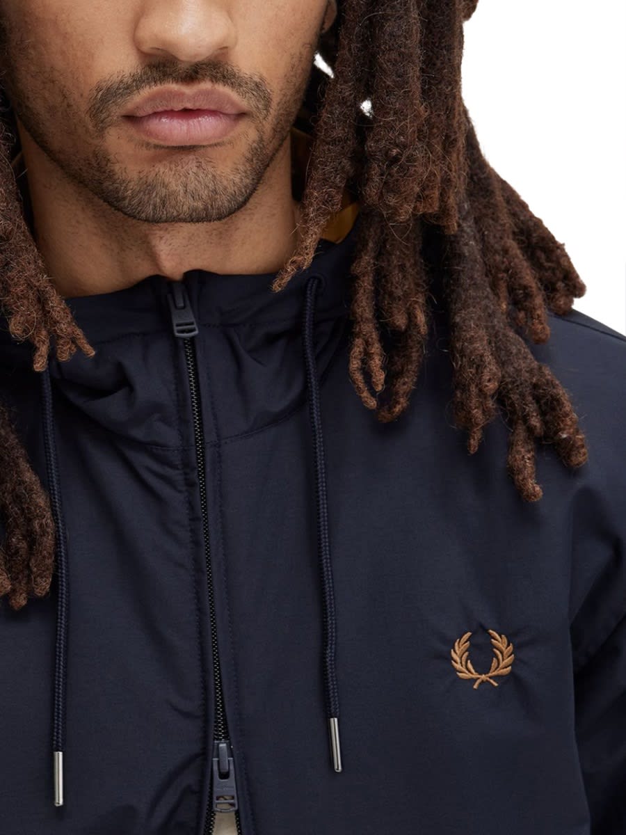 Shop Fred Perry Jacket With Logo In Blue