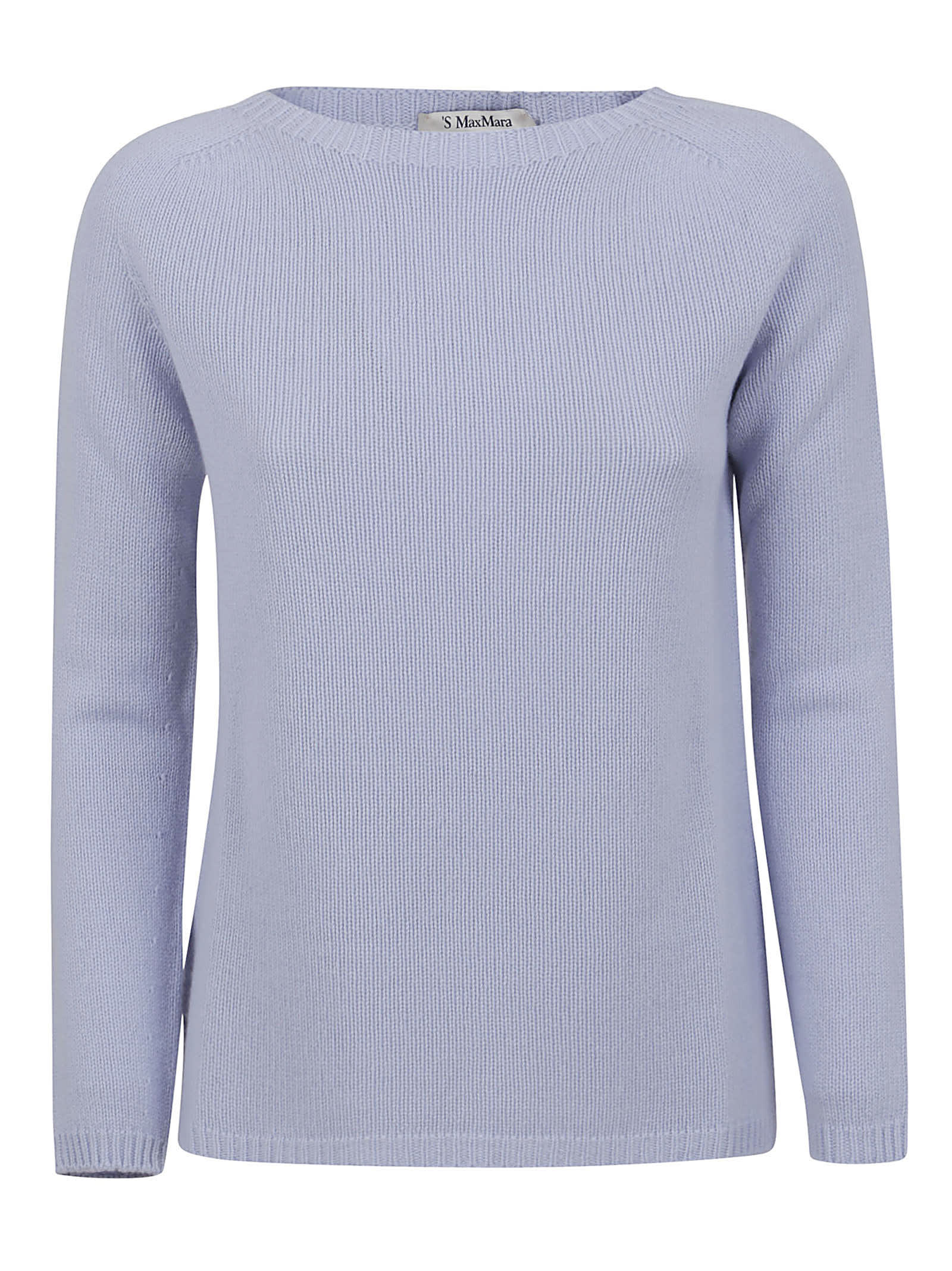 S Max Mara Light Blue Cashmere Sweater