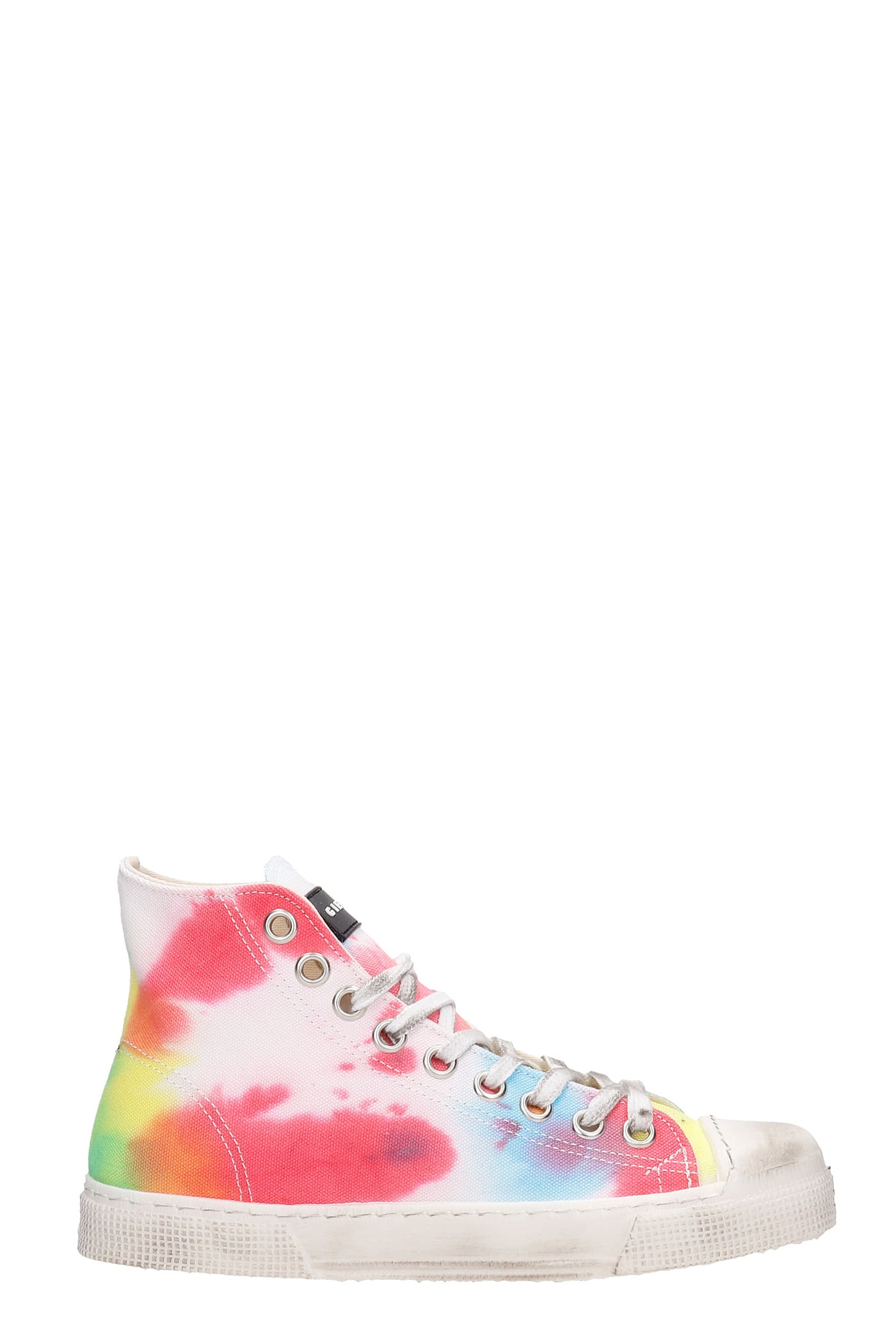 Gienchi J.m High Sneakers In Multicolor Canvas