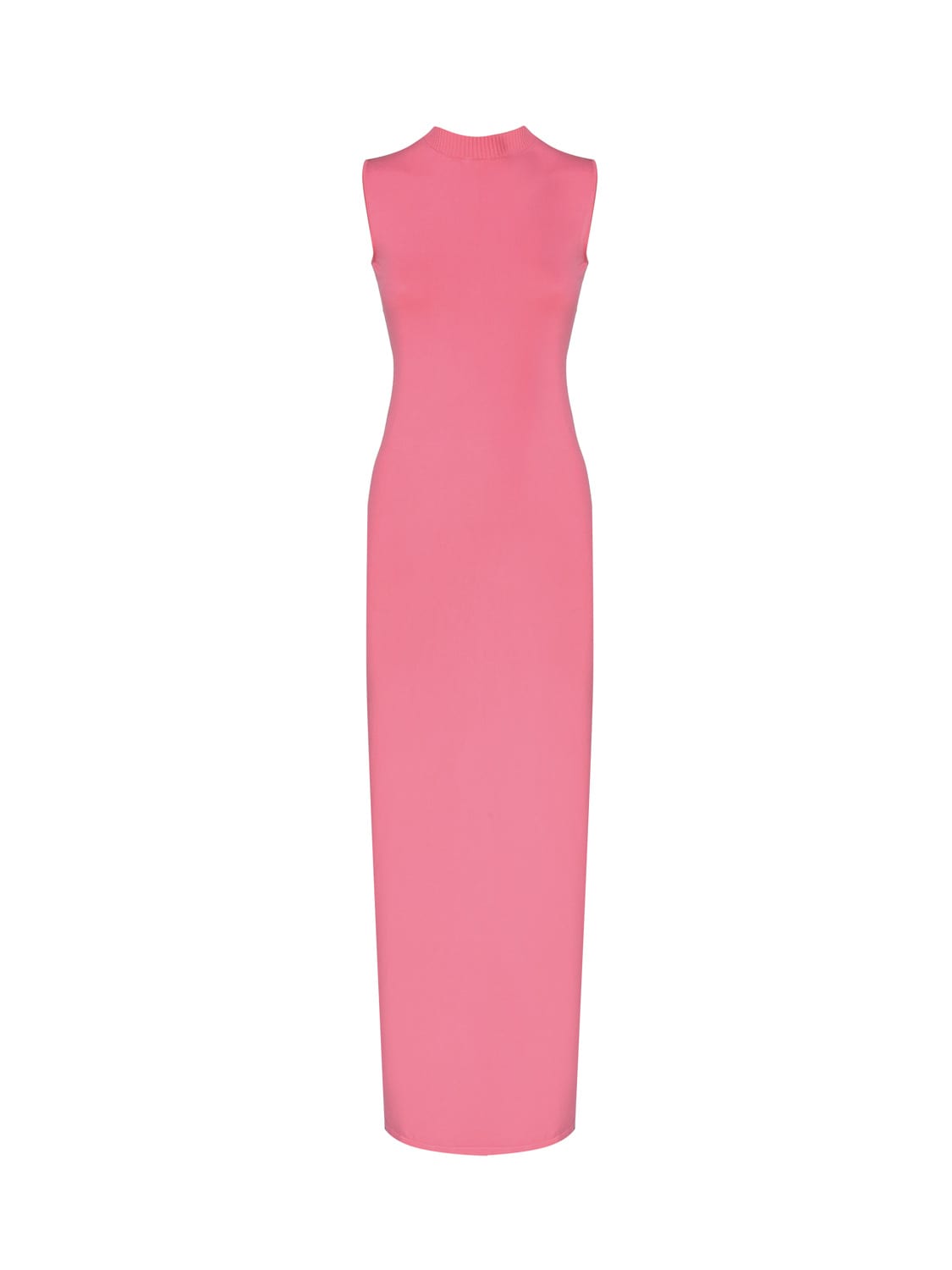Shop Sportmax Asymmetrical Knit Dress In Pink