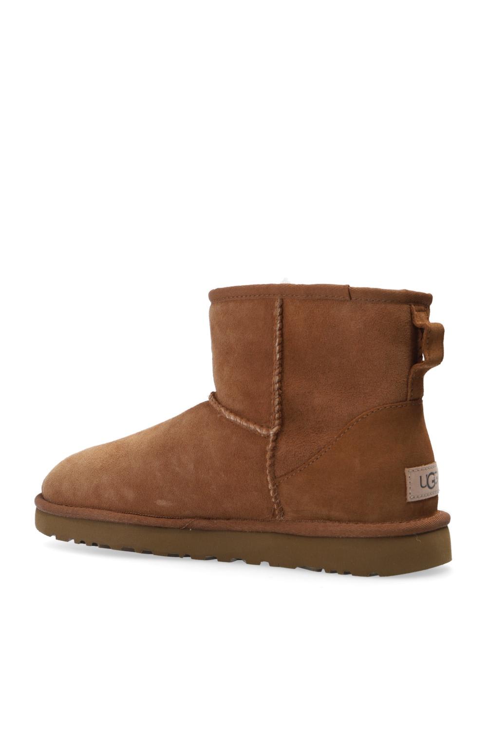 Shop Ugg W Classic Mini Ii Suede Snow Boots In Castagna