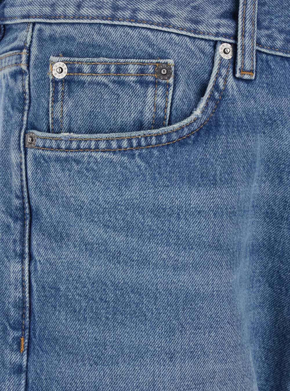 Sunflower Blue Jeans With Belt Loops And Logo Patch On The Rear In Denim Man In Blue