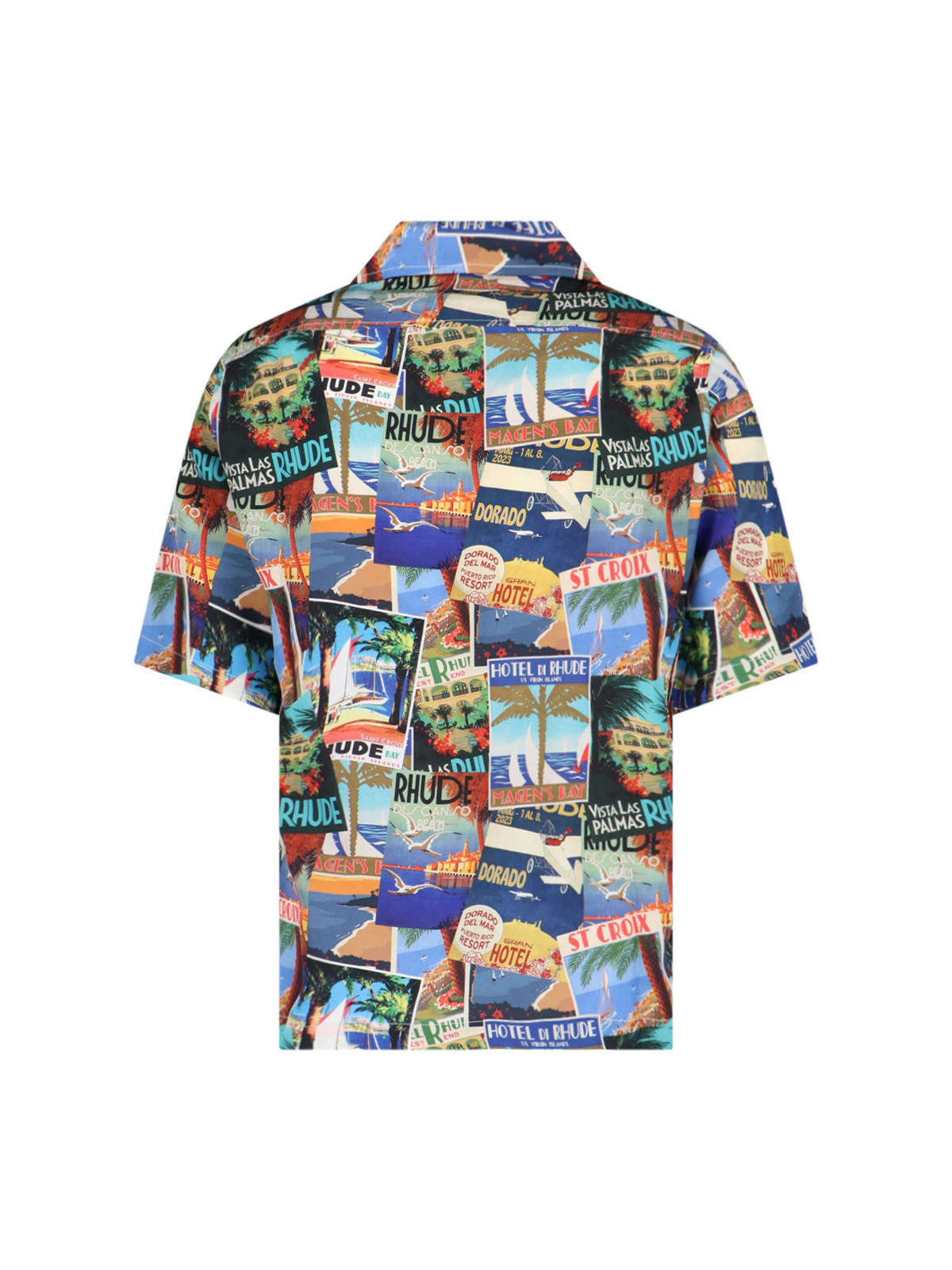 Shop Rhude Printed Shirt In Multicolor