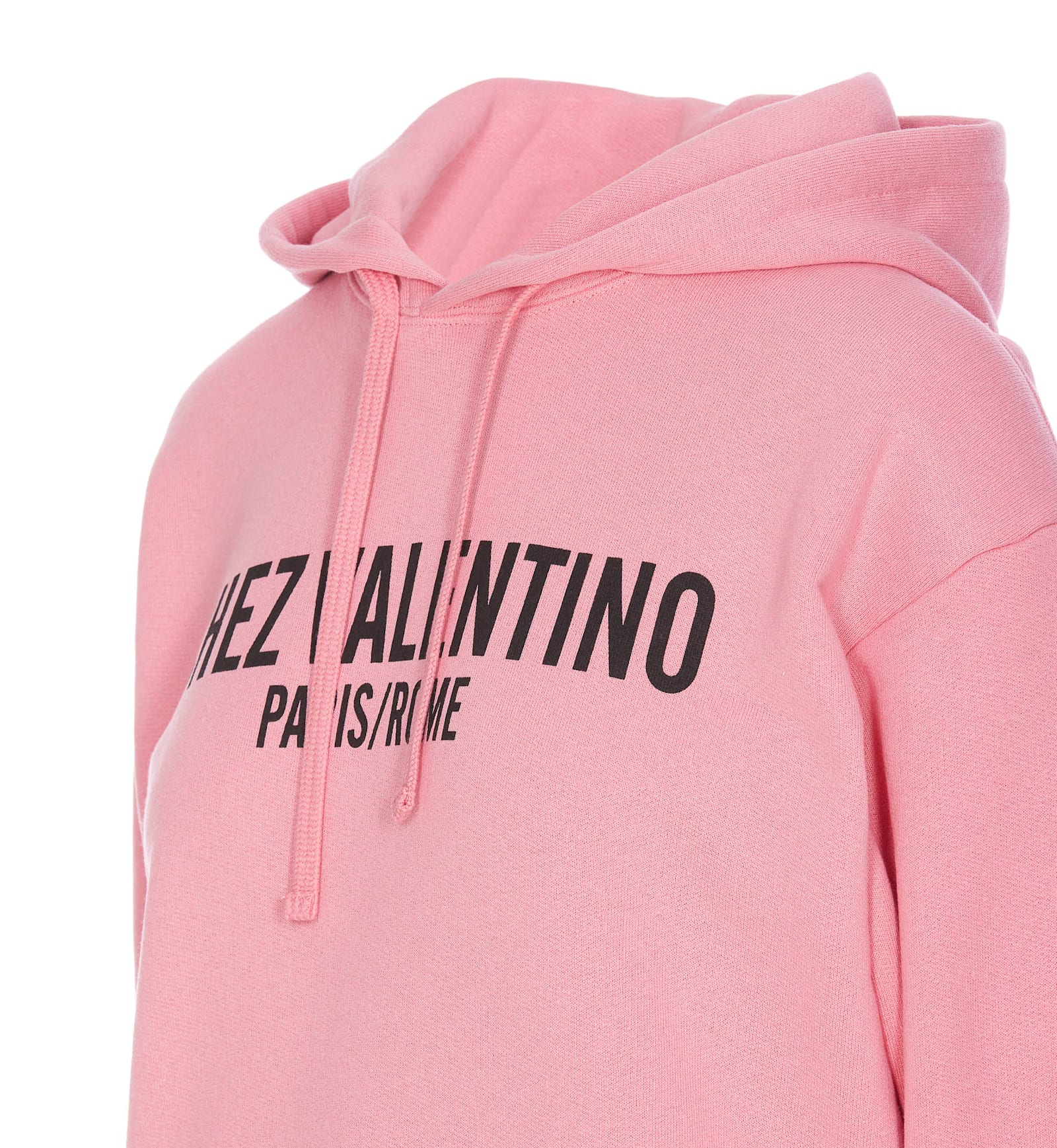 Shop Valentino Chez  Print Hoodie In Pink