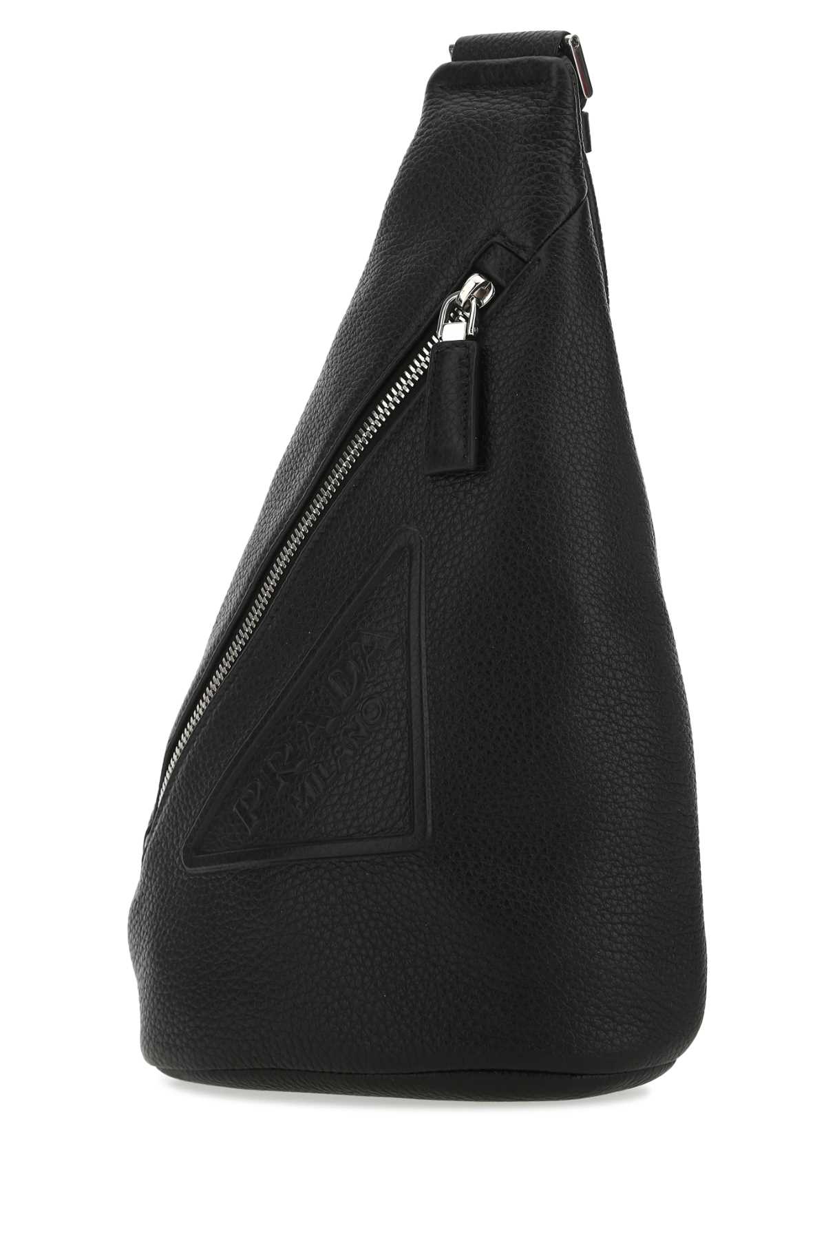 Prada Black Leather Backpack In F0002