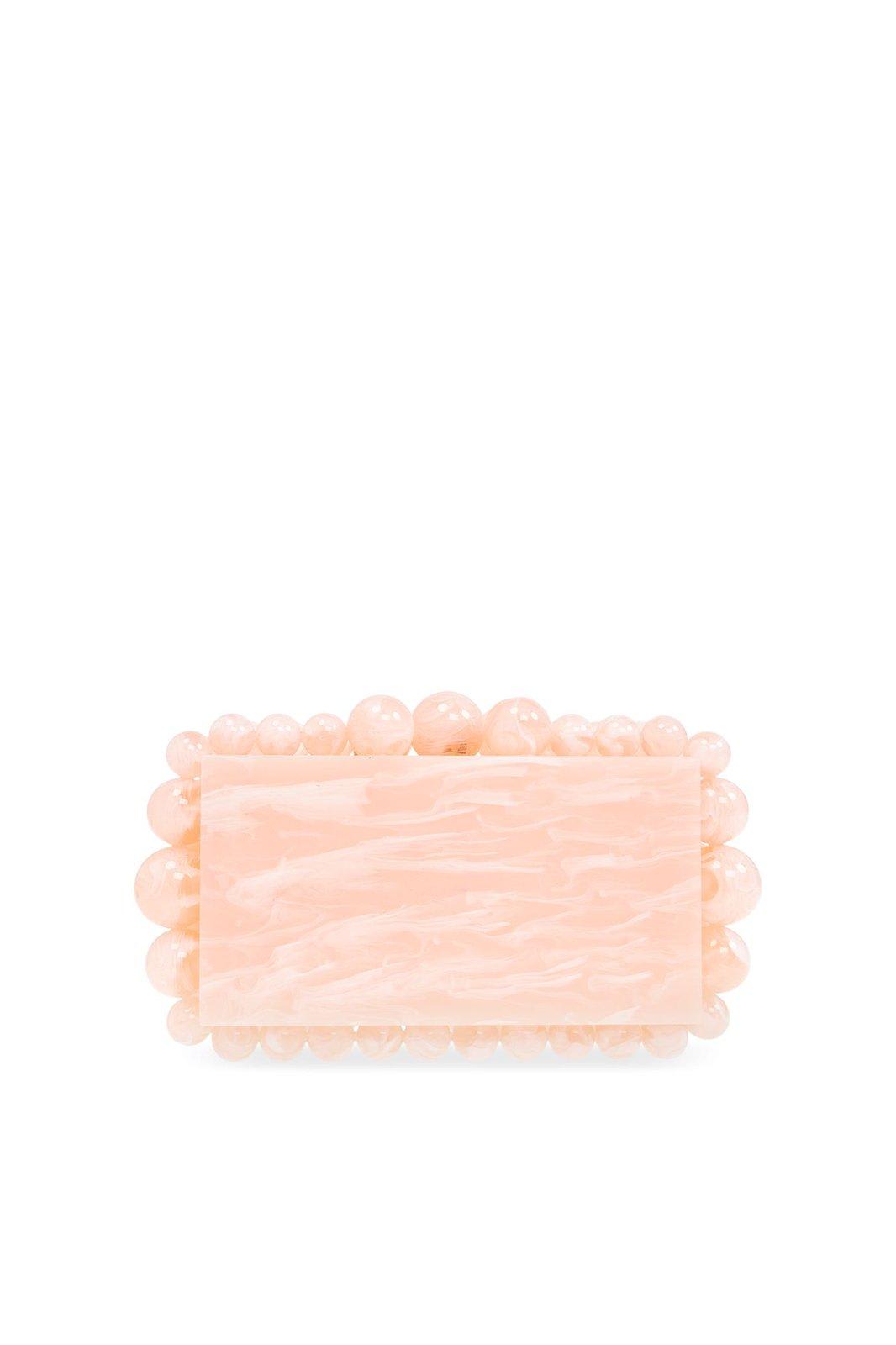 Shop Cult Gaia Eos Marble Detailed Clutch Bag In Pink
