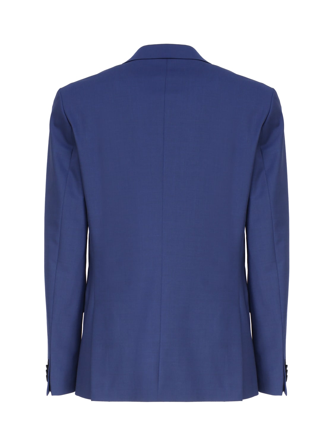 Shop Calvin Klein Double-button Single-breasted Blazer In Blue Royal