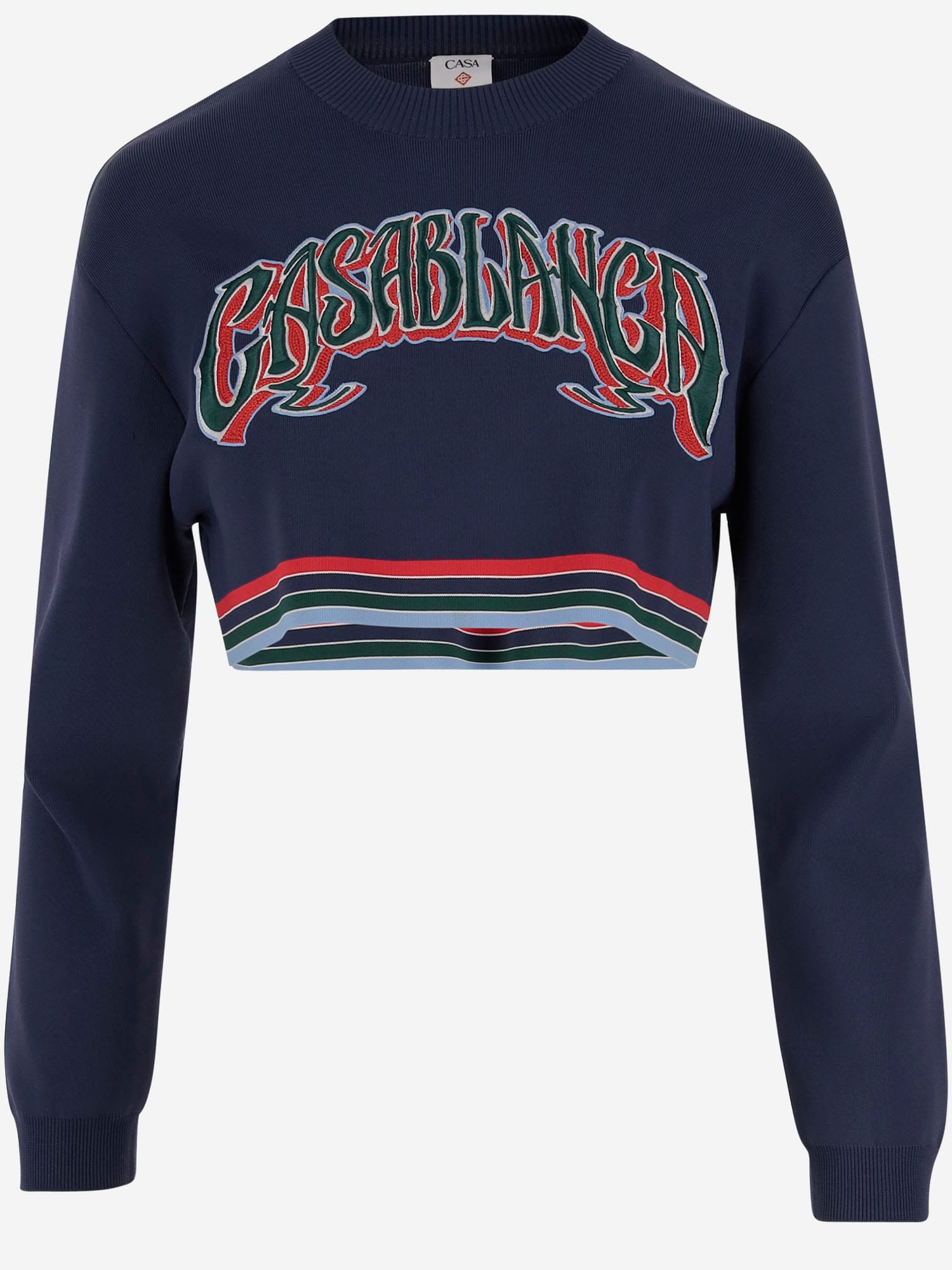 Casablanca Baseball Sweatshirt With Lettering Logo