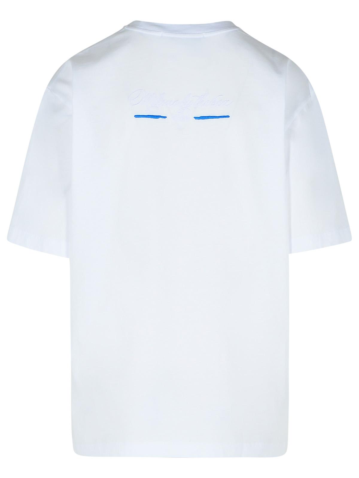 Msgm White Cotton T-shirt In White
