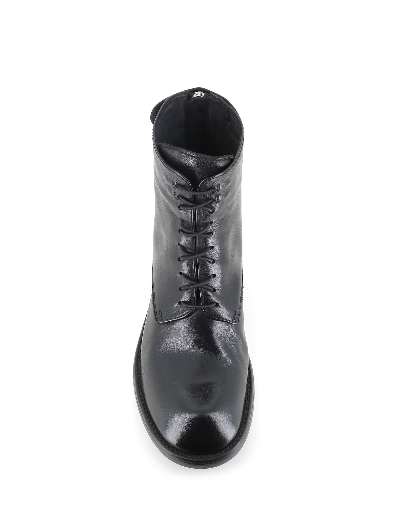 Officine Creative Lace-up Zip-detail Boots In Black