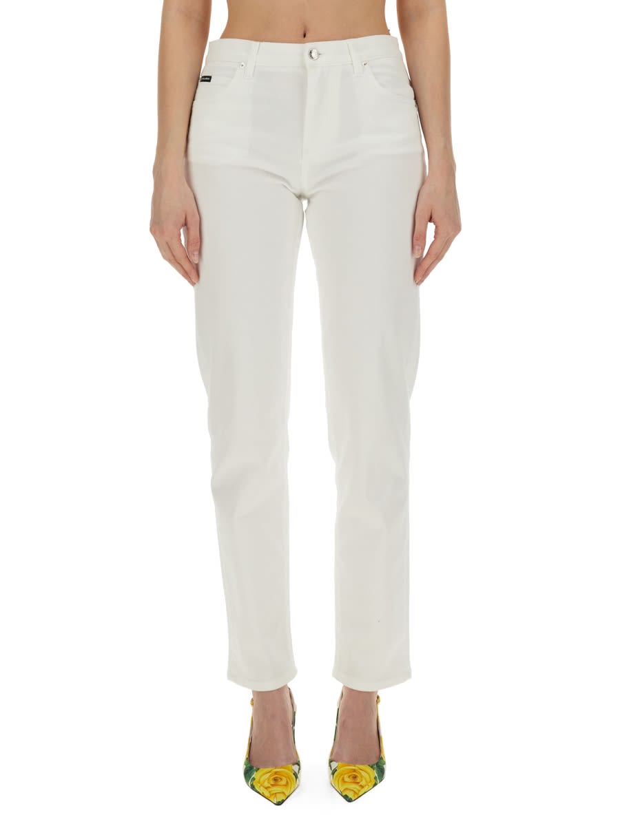 Dolce & Gabbana Jeans In Denim In White