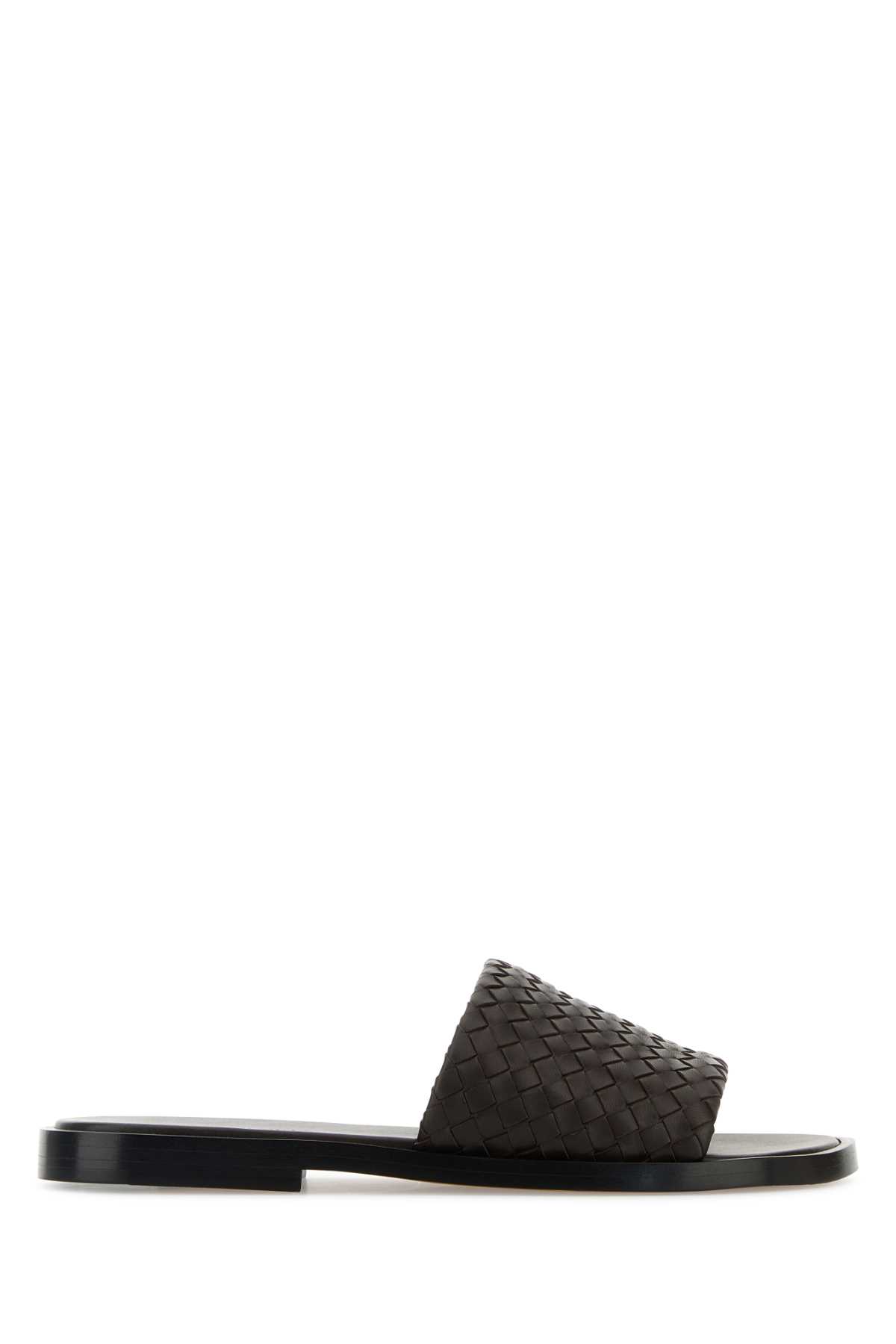 Bottega Veneta Chocolate Nappa Leather Slippers
