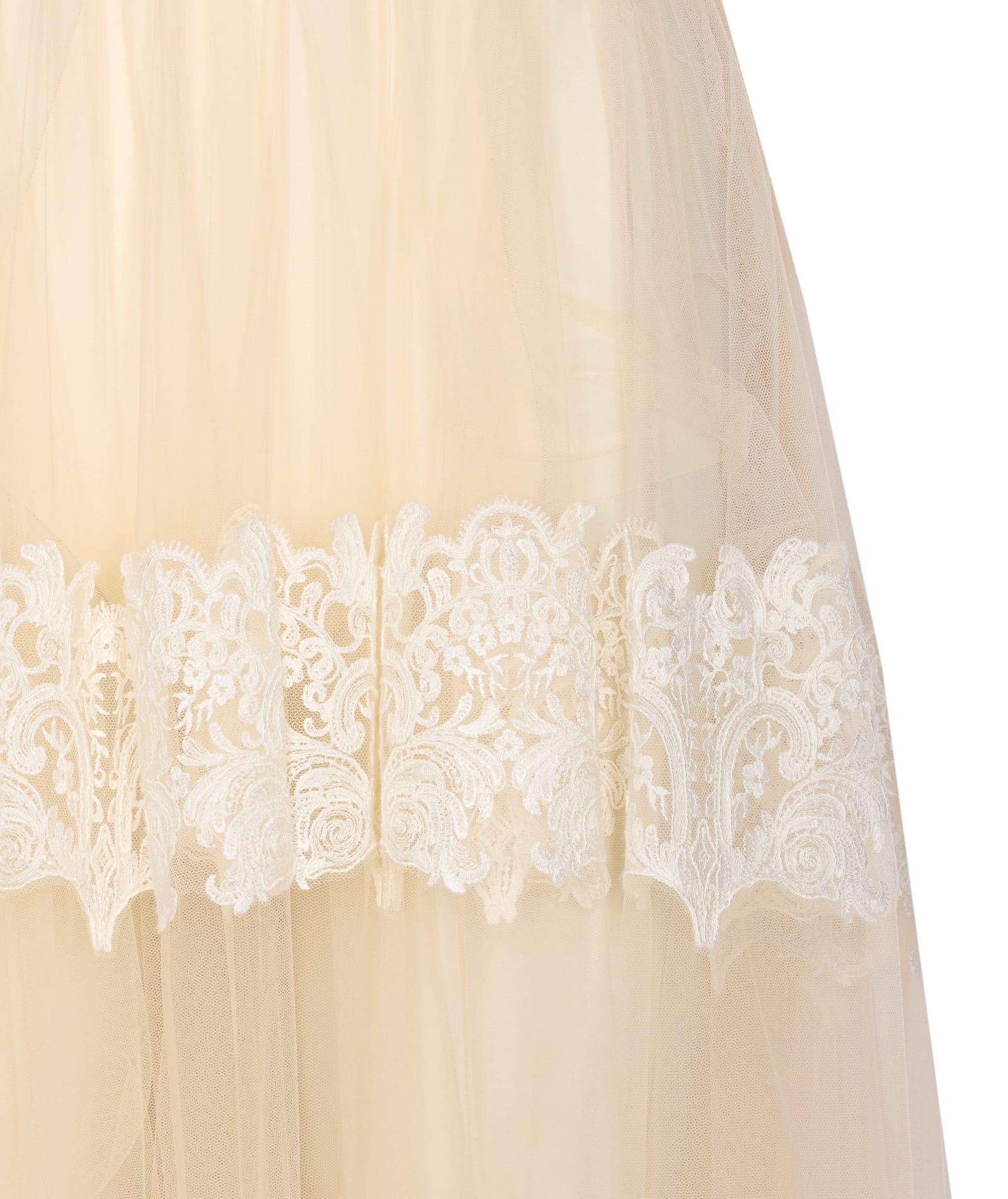 Elisabetta Franchi Couture Skirt Lace Detailing