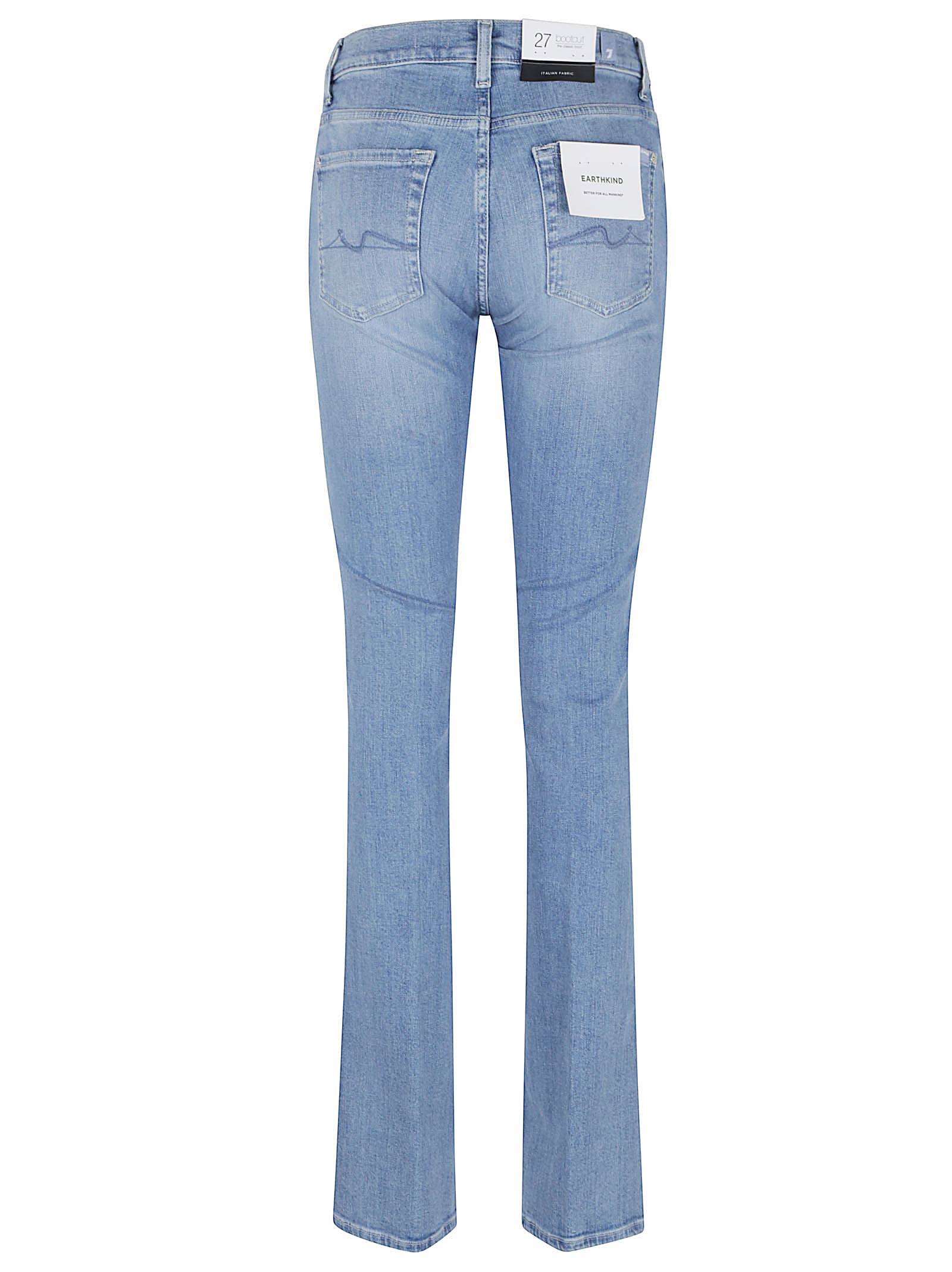 7 For All Mankind Bloom Bootcut Jeans Faded Wash